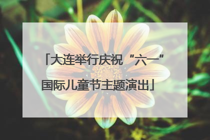 大连举行庆祝“六一”国际儿童节主题演出