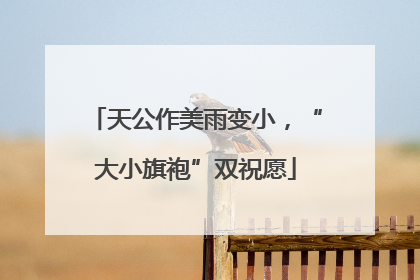 天公作美雨变小，“大小旗袍”双祝愿