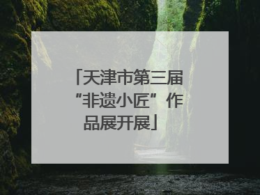 天津市第三届“非遗小匠”作品展开展