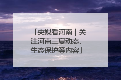 央媒看河南｜关注河南三夏动态、生态保护等内容