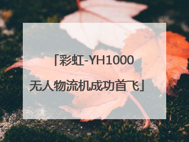彩虹-YH1000无人物流机成功首飞