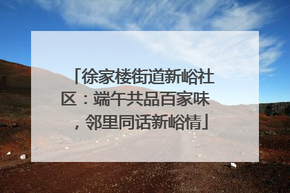 徐家楼街道新峪社区：端午共品百家味，邻里同话新峪情