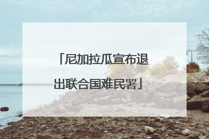 尼加拉瓜宣布退出联合国难民署
