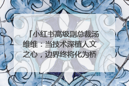 小红书高级副总裁汤维维：当技术深植人文之心，边界终将化为桥梁｜聚焦2025文化强国建设高峰论坛