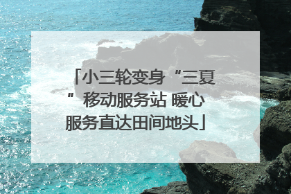 小三轮变身“三夏”移动服务站 暖心服务直达田间地头