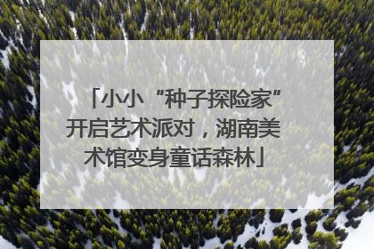 小小“种子探险家”开启艺术派对，湖南美术馆变身童话森林
