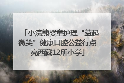 小浣熊婴童护理“益起微笑”健康口腔公益行点亮西藏12所小学