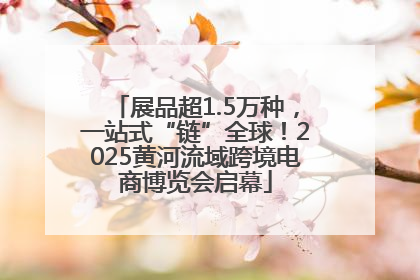 展品超1.5万种，一站式“链”全球！2025黄河流域跨境电商博览会启幕