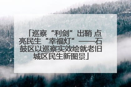 巡察“利剑”出鞘 点亮民生“幸福灯”——石鼓区以巡察实效绘就老旧城区民生新图景