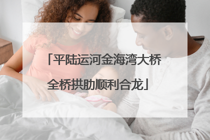 平陆运河金海湾大桥全桥拱肋顺利合龙