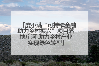 度小满“可持续金融助力乡村振兴”项目落地庄河 助力乡村产业实现绿色转型