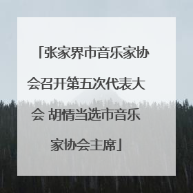 张家界市音乐家协会召开第五次代表大会 胡情当选市音乐家协会主席