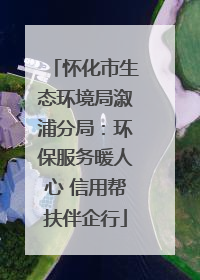 怀化市生态环境局溆浦分局：环保服务暖人心 信用帮扶伴企行