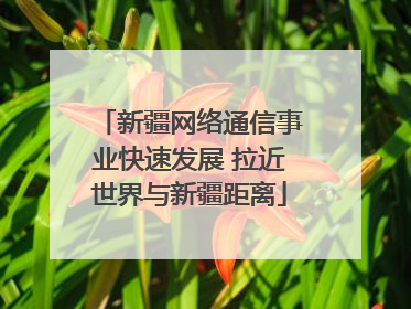 新疆网络通信事业快速发展 拉近世界与新疆距离