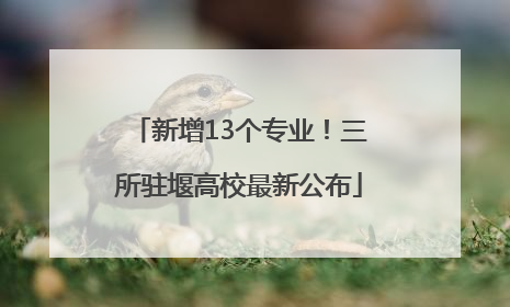 新增13个专业！三所驻堰高校最新公布