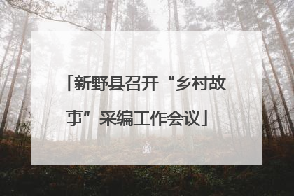 新野县召开“乡村故事”采编工作会议