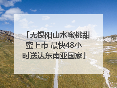 无锡阳山水蜜桃甜蜜上市 最快48小时送达东南亚国家