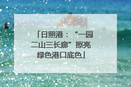日照港：“一园二山三长廊”擦亮绿色港口底色