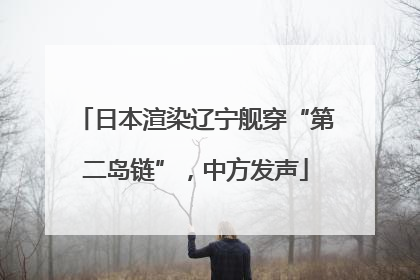 日本渲染辽宁舰穿“第二岛链”，中方发声