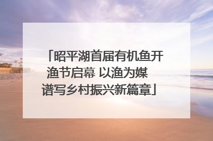 昭平湖首届有机鱼开渔节启幕 以渔为媒 谱写乡村振兴新篇章