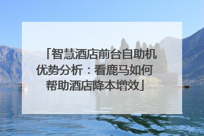 智慧酒店前台自助机优势分析：看鹿马如何帮助酒店降本增效