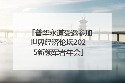 普华永道受邀参加世界经济论坛2025新领军者年会