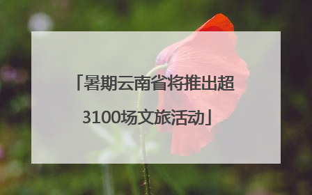 暑期云南省将推出超3100场文旅活动