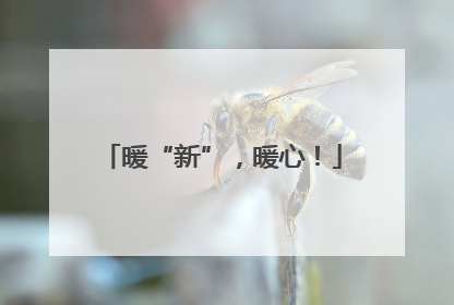暖“新”，暖心！