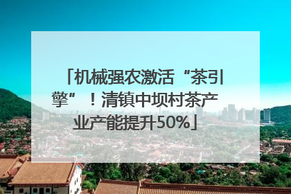 机械强农激活“茶引擎”！清镇中坝村茶产业产能提升50%