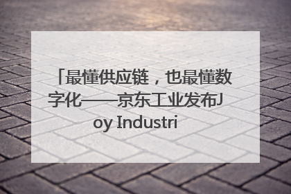 最懂供应链，也最懂数字化——京东工业发布Joy Industrial 重塑工业未来