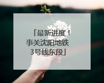 最新进度！事关沈阳地铁3号线东段