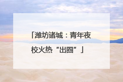 潍坊诸城：青年夜校火热“出圈”