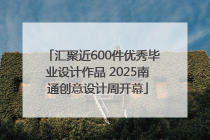 汇聚近600件优秀毕业设计作品 2025南通创意设计周开幕