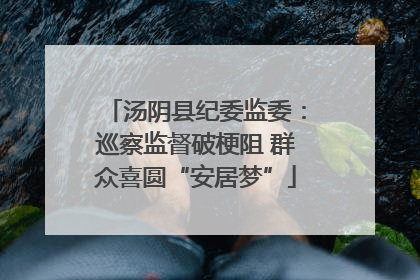汤阴县纪委监委：巡察监督破梗阻 群众喜圆“安居梦”