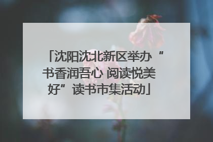 沈阳沈北新区举办“书香润吾心 阅读悦美好”读书市集活动