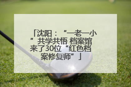 沈阳：“一老一小”共学共悟 档案馆来了30位“红色档案修复师”