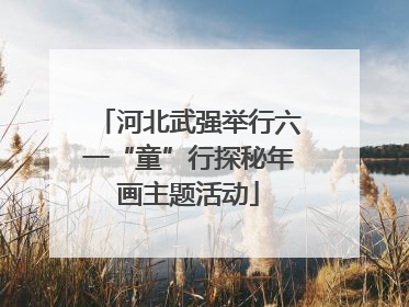 河北武强举行六一“童”行探秘年画主题活动