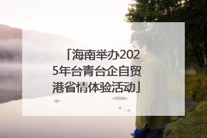 海南举办2025年台青台企自贸港省情体验活动