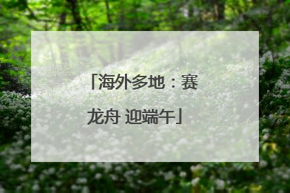 海外多地：赛龙舟 迎端午