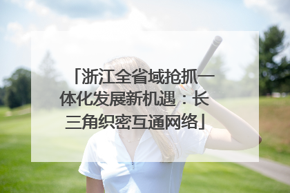浙江全省域抢抓一体化发展新机遇：长三角织密互通网络