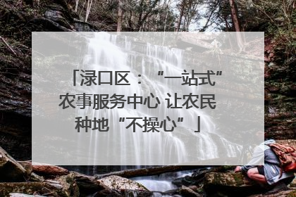 渌口区：“一站式”农事服务中心 让农民种地“不操心”