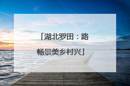 湖北罗田：路畅景美乡村兴