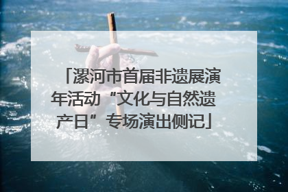 漯河市首届非遗展演年活动“文化与自然遗产日”专场演出侧记
