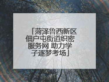 菏泽鲁西新区佃户屯街道织密服务网 助力学子逐梦考场