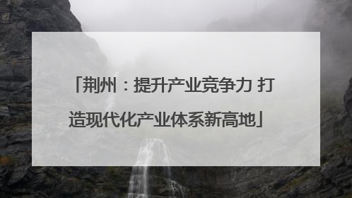 荆州：提升产业竞争力 打造现代化产业体系新高地