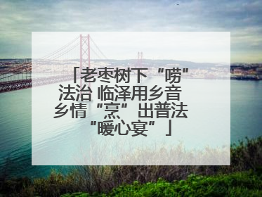 老枣树下“唠”法治 临泽用乡音乡情“烹”出普法“暖心宴”
