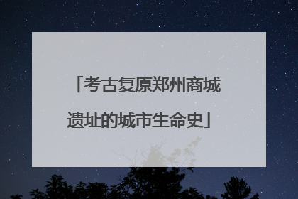 考古复原郑州商城遗址的城市生命史