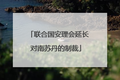联合国安理会延长对南苏丹的制裁