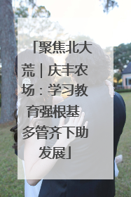 聚焦北大荒｜庆丰农场：学习教育强根基 多管齐下助发展