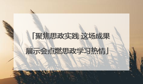 聚焦思政实践 这场成果展示会点燃思政学习热情